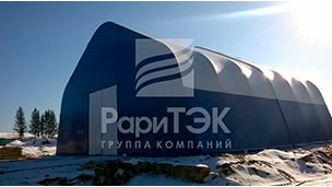 Hangar 18x18x10 for storage and repair of vehicles, Perm region.