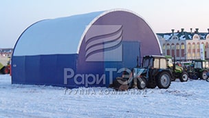 Hangar 12x10x7 m., For storage of agricultural machinery, Republic of Tatarstan.