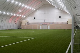 Football arena 43x66x18 m., St. Petersburg.